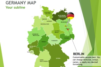 create a powerpoint map for your presentation