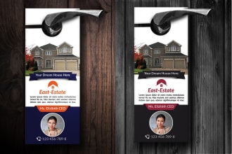design outstanding flyer, eddm postcard, door hanger for you