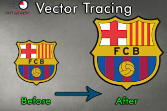 vectorise your logo or image, vector tracing, redraw design