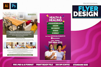 design flyer, poster or brochure