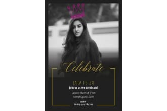 create a birthday party invitation card for kids or everyone
