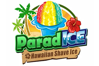 create a beautiful ice cream logo for you