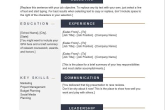 write professional, mid career and entry level cv, resumes and cover letter