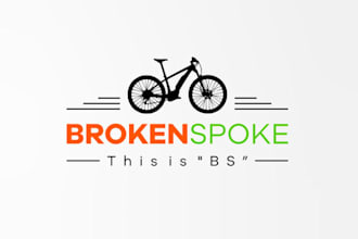 create a beautiful broken spoke logo for you