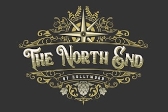 design minimalist luxury vintage bar logo with copyrights