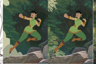 draw a fantasy character for comic book cover