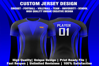 create custom graphics jersey design for your sport team fast respond