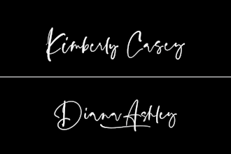 design handwriting, signature logo
