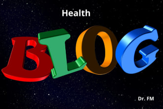 write researched medical articles and blogs as a doctor