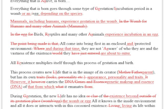 edit your manuscript or published book