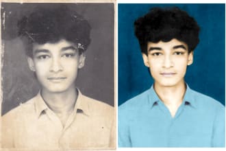 restore old damaged photo
