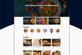 develop single or multi resturant food ordering mobile apps and website