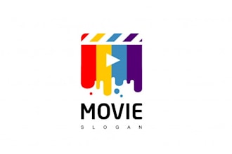 design good looking film logo with new concept