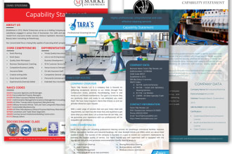 create custom ms word professional capability statement for all business