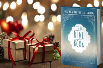design 20 professional christmas book or ebook cover mockups