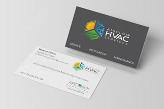 make business cards for handyman, plumbing, or hvac services