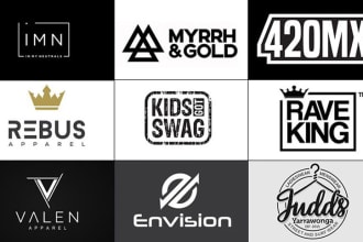 design urban streetwear monogram clothing brand logo