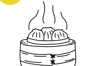 do doodle food illustration