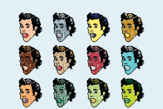 create 8 bit pixel art from any photo or objects