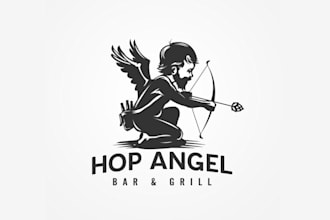 create wonderful bar and nightclub logo design