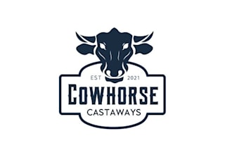 design creative horse cow logo with satisfaction guaranteed