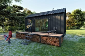 design a modern tiny house