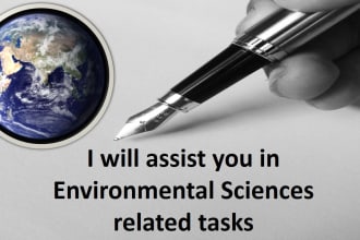 assist you in environmental sciences related tasks