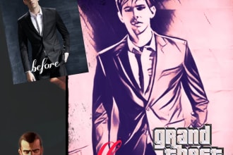 make poster covers and pictures in gta style