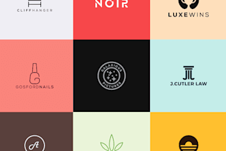 design a clever modern minimalist logo with a source file