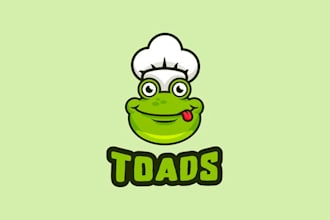 do good looking creative burger place frog logo