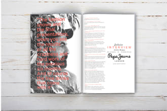 design unique look book or magazine