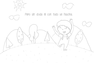 ilustraciones en linea para colorear