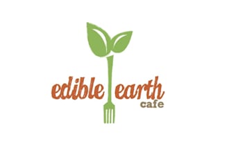 design edible earth cafe logo