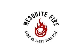 design mesquite fire launch logo