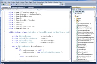 develop asp dot net  mvc and web form application