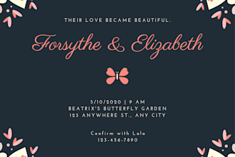 create an amazing wedding invitation