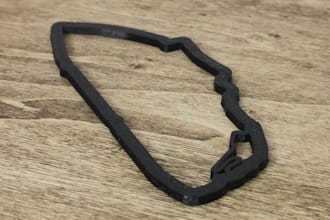 made a race track wall decor in 3d printing