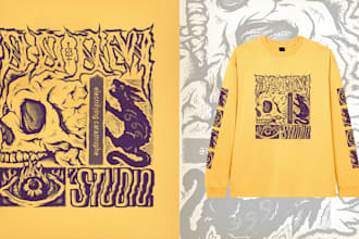 design unique vintage graphic for your streetwear brand