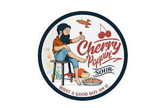 design original attractive cherry logo