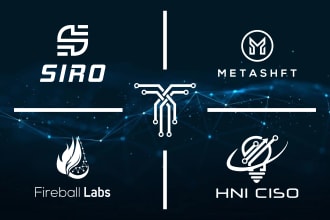 do a modern tech startup ,security and technology logo