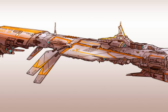 create spaceship, weapon scifi sci fi cyberpunk