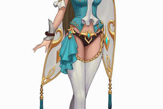 make a character, anime, manga, concept art style