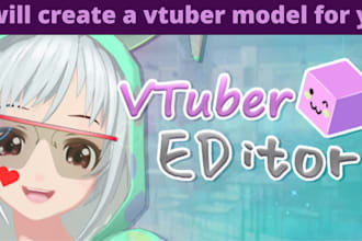 create a professional  live2d vtuber character and rig it