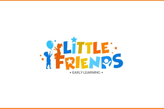 create childcare education daycare school logo