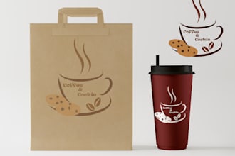 do food drinks BBQ tea bakery kitchen cafe and restaurant logo design