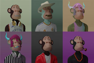 Big Deals!  design 3d nft art collection upto 3k, 5k, 10k