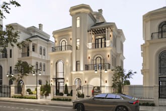 design and render classic and modern exterior scenes