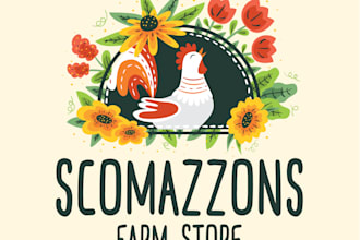 design a chicken farm logo design with fast delivery