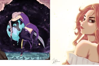 draw original characters or fan art in my anime style