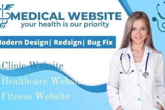 create a responsive medical, healthcare, clinic website
